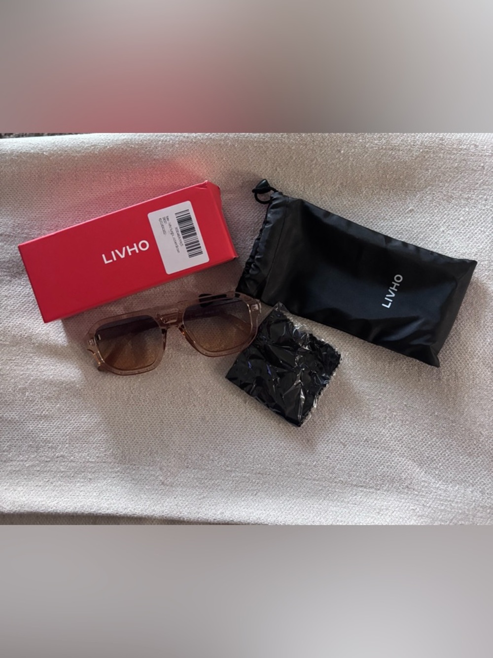 Women's Brown Gradient Square Sunglasses